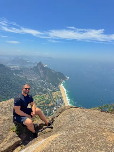Danilo na Pedra da Gávea, no Rio de Janeiro